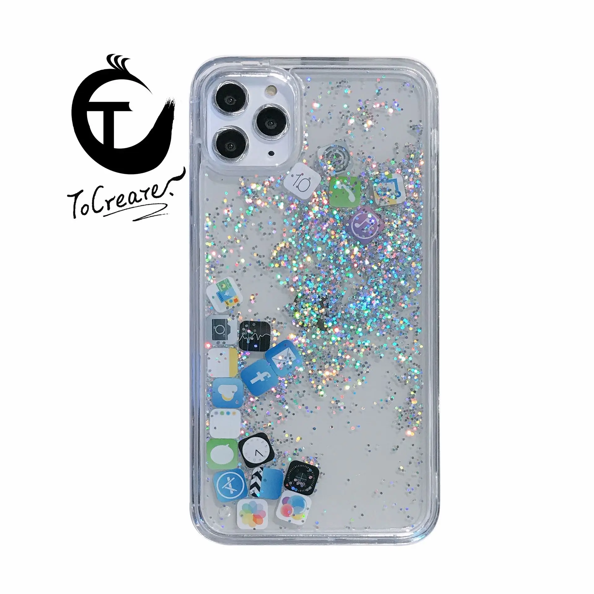 

New Iphone Mobile Phone 11 Case Protected Apple Fashion Style Korean Japan Ins Glitter ios mark Dirt-resistant Iphone Xr Pro