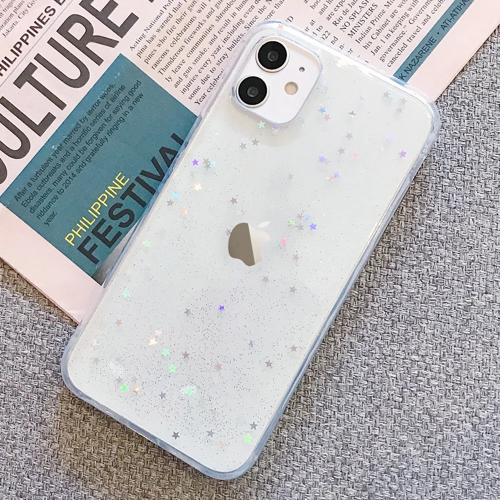 Прозрачный чехол для IPhone SE 2020 11 12 Pro Mini Xs Max Xr X 7 8 Plus 6 6s 5 | Мобильные телефоны и