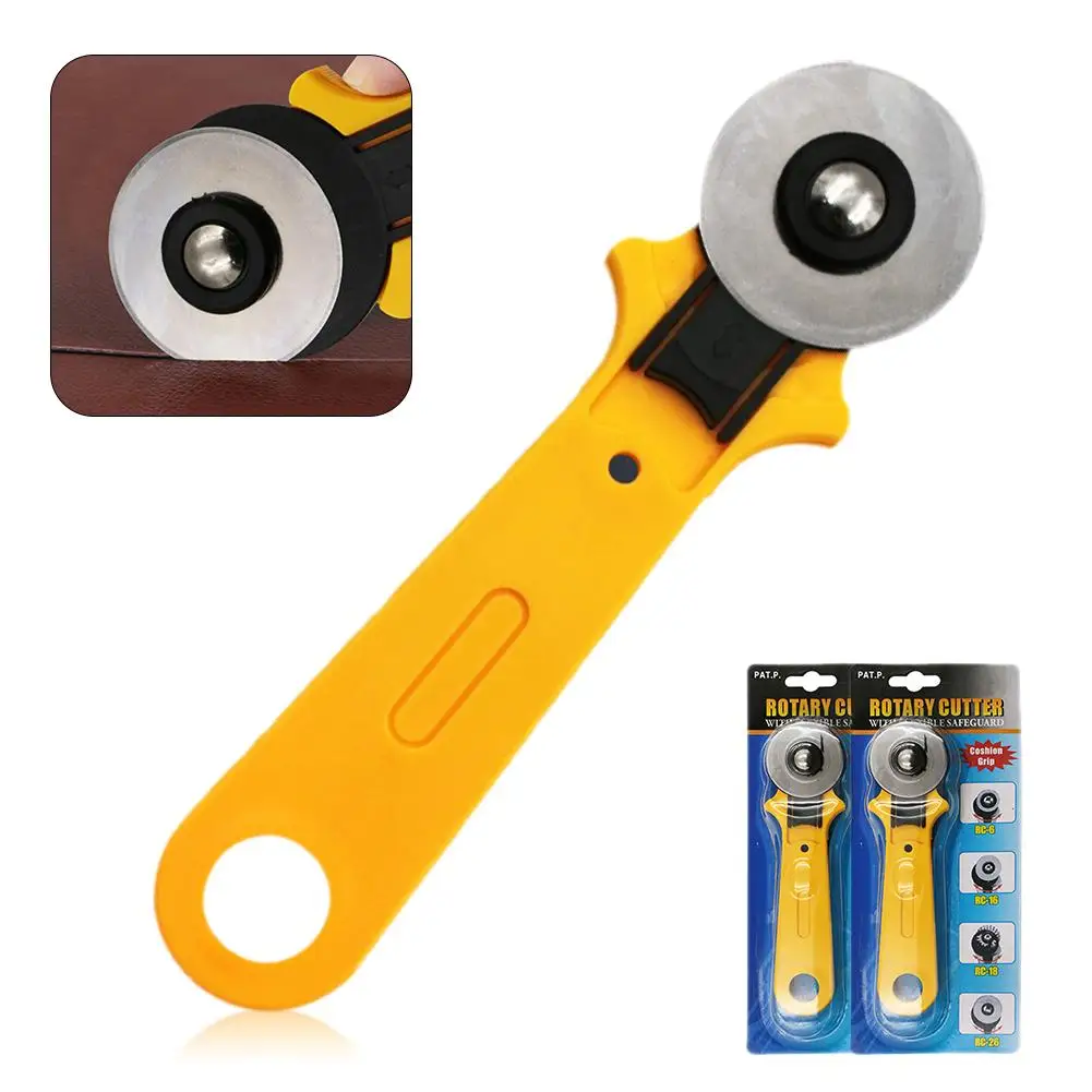 1 шт. 45 мм круговое вращающееся лезвие лоскутное резак для ткани кожи ручной нож