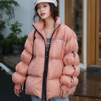 winter fashion womens oversized fluffy down coat female winter stand collar was thin duck down jacket parkas wy215