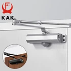 Гидравлический буферный Автоматический Дверной доводчик KAK, от 25 до 80 кг, регулируемая скорость, оборудование для закрывания дверей, бесшумное мягкое закрывание дверей