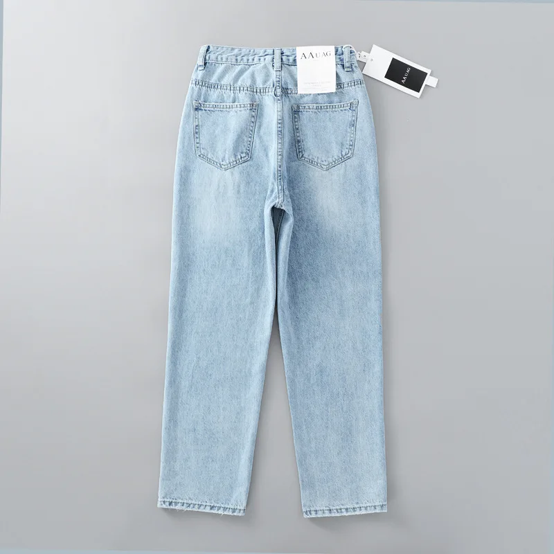 

Baggy Pants Women Jeans Denim Vintage High Waist Loose Ladies Baggy Trousers Solid Casual Wide Leg Woman Clothes Streetwear 0013