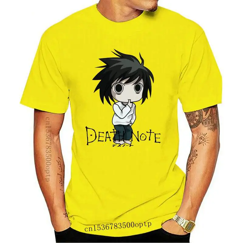 Лидер продаж футболки с изображением японского аниме Death Note женская футболка Kawaii