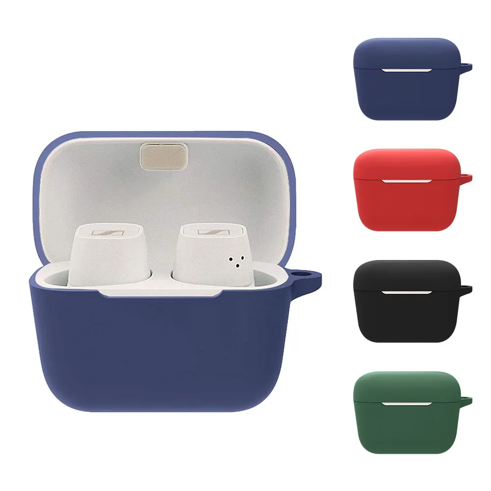 

Hot Soft Silicone Cases Earphones Bag Waterproof Protective Wireless Earphone Cover For Sennheiser CX 400BT Charging Box Bags
