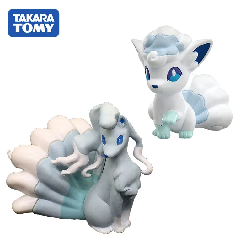 TAKARA TOMY 4 см Ice Vulpix & 5 3 Ninetales экшн фигурка модель игрушки украшение комнаты для