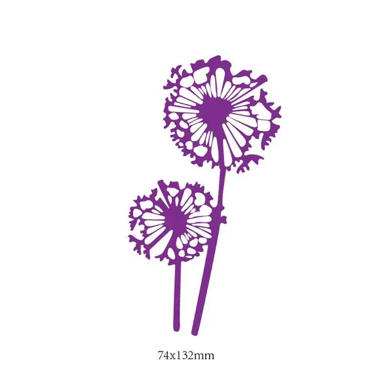 Металлические плашки с одуванчиками Трафаретный Скрапбукинг Сделай Сам штамп