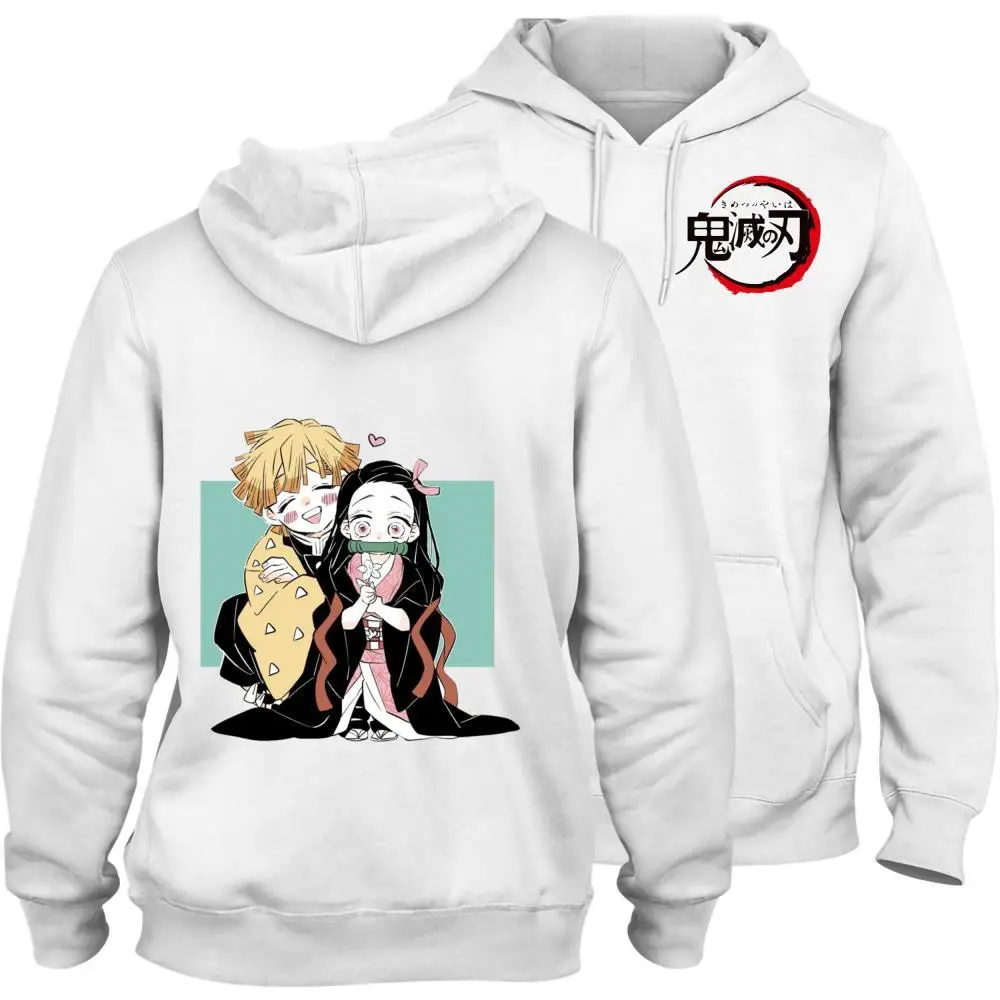 

Demon Slayer Rengoku Kyoujurou Illustration Trendy Cotton Hoodie with Pocket Casual Junior jumper