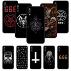 Чехол-накладка для Huawei Honor 9X, 10, 9, 20, 8X, 8A, 8S, 7X, 7A, Pro, Play Lite, черный, 666