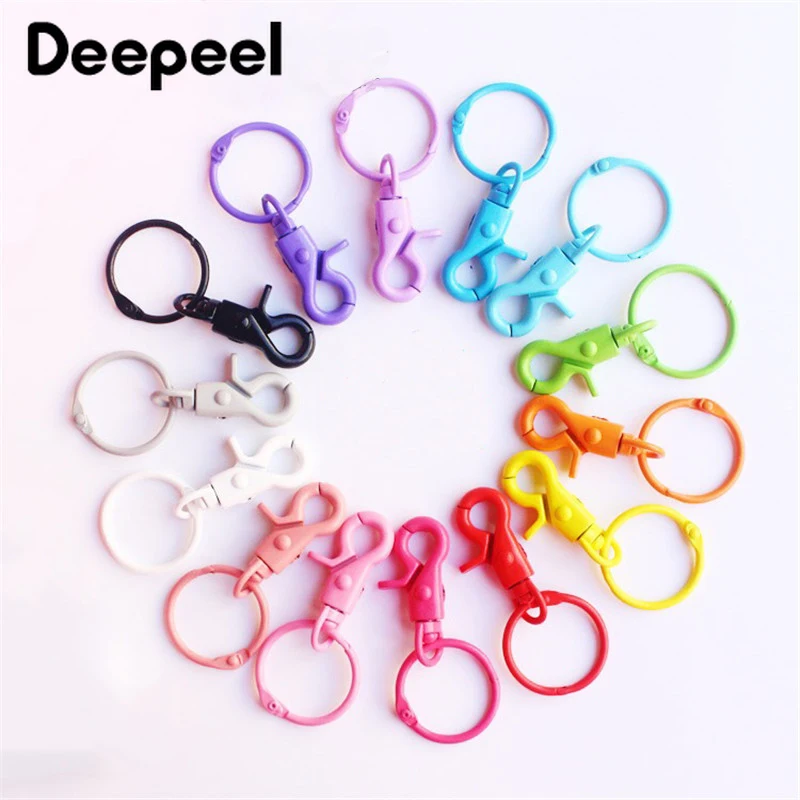 

Deepeel 5 шт. металлические цветные окрашенные собаки пряжки O-Ring подвесные пряжки DIY материалы ручной работы сумка фурнитура Аксессуары крючок ...