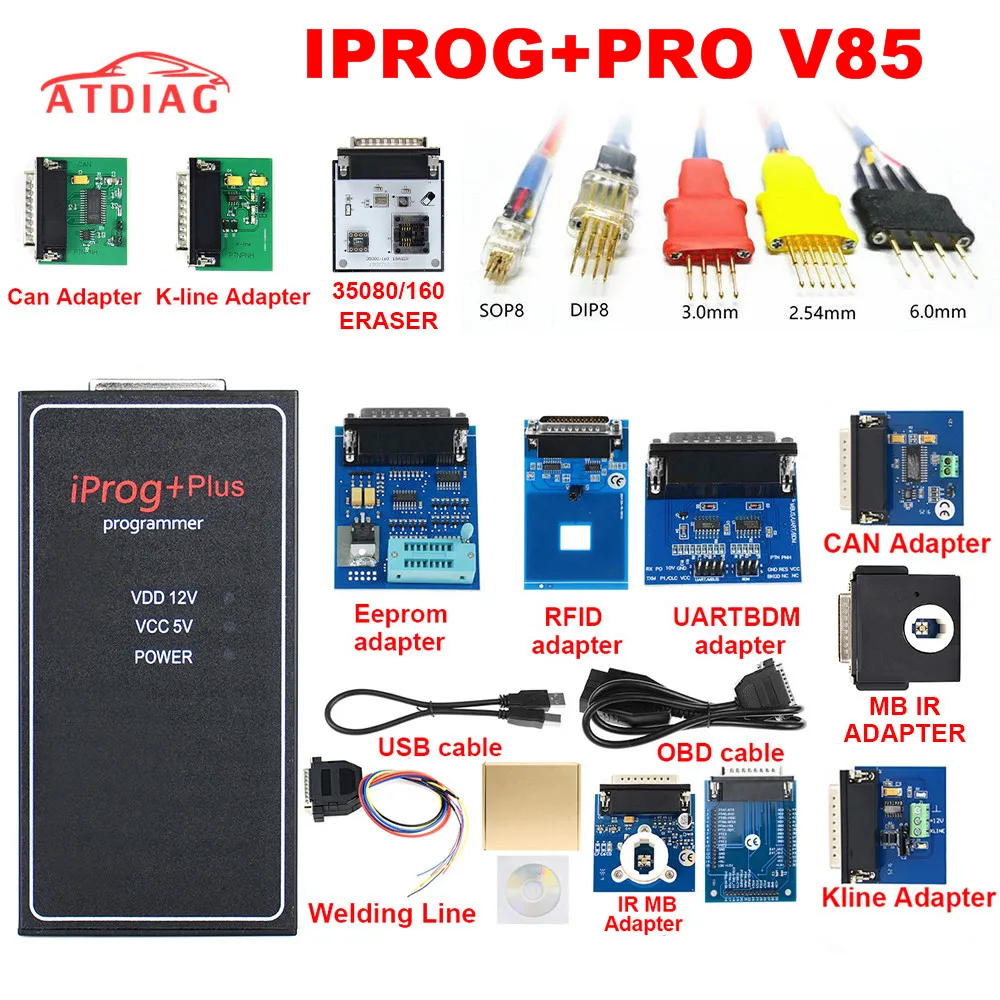 Программатор iPROG + Iprog plus lPro высшего качества поддержка V85 2019 год 3 в 1 сброс IMMO |