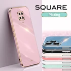 Роскошные Твердые силиконовые чехлы для Redmi note 9 10 Pro 5G 4G чехол с кольцом для защиты камеры, квадратный чехол для Xiaomi Redmi note 8 9 Pro сяоми редми нот 8 9 10 про чехлы