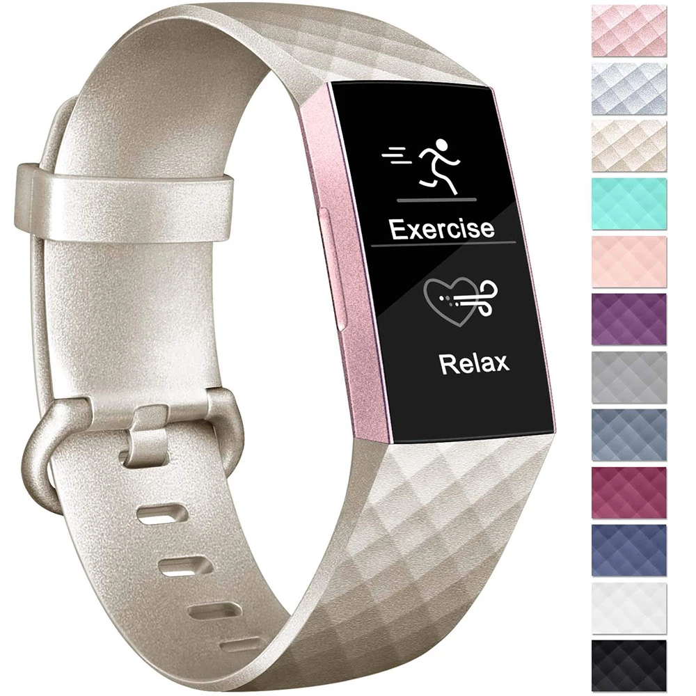 2 Honecumi спортивные полосы для Fitbit Charge 3 Band ТПУ Смарт часы ремешок маленький большой аксессуары браслет для Fitbit Charge 3 - Цвет: 2