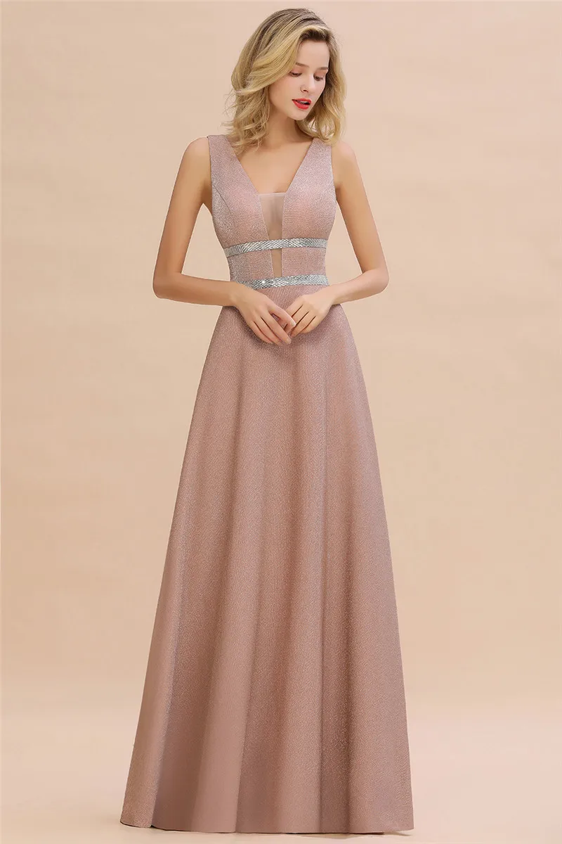 Robe De Soiree пыльная роза длинное вечернее платье сексуальные с глубоким v-образным вырезом темно-синие вечерние выпускные платья Vestido de Festa