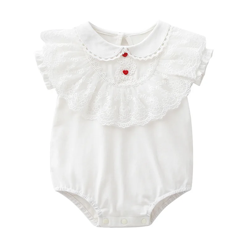 

Yg brand children's clothing summer new bag fart clothes Lace Baby one-piece clothes baby triangle climbing clothes ha clothes