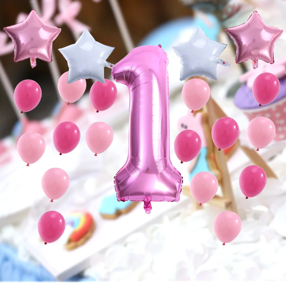 

21pcs Decoration Inflatable Helium Foil Balloons Baby Shower Decorations