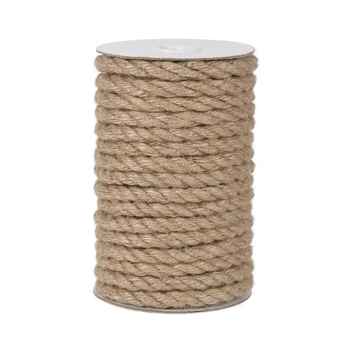 8 мм веревки из натурального джута Heavy Duty шпагат пеньковый скрученный шнур