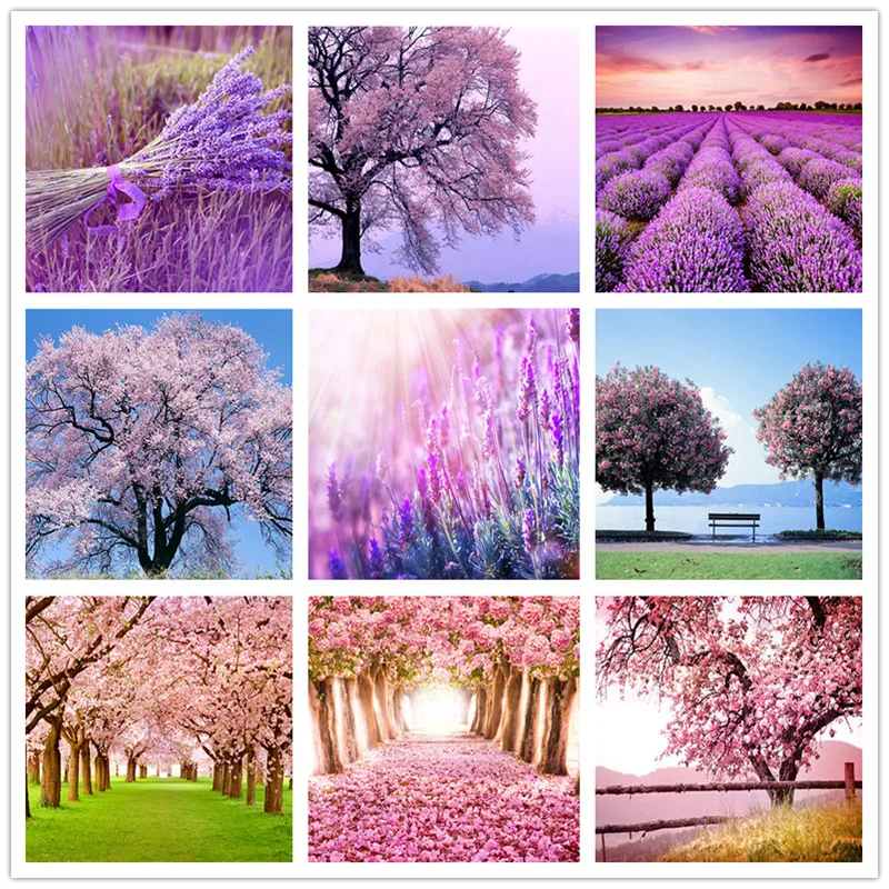 5D алмазная живопись сделай сам полностью круглая Алмазная вышивка пейзаж