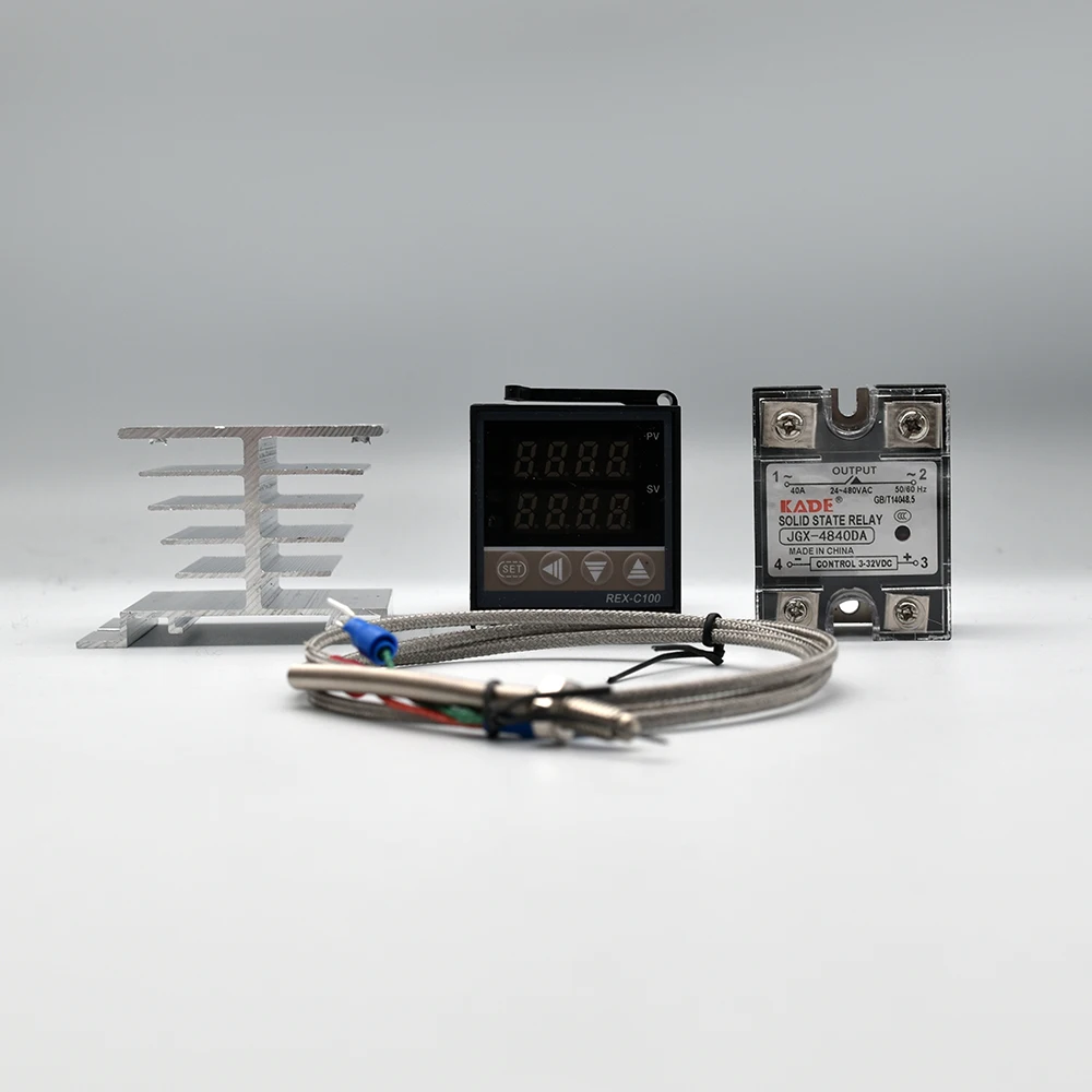 Цифровой ПИД-регулятор температуры REX-C100 REX C100 термостат + реле 40DA SSR 1 м Зонд