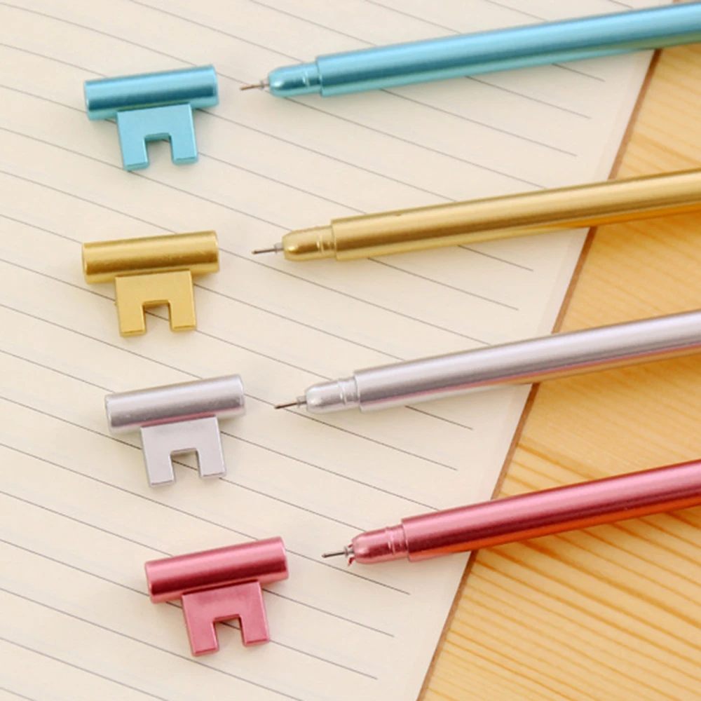 Набор из 10 шт. гелевых чернил для ручек пластиковых и золотистых цветов 0 38 мм |