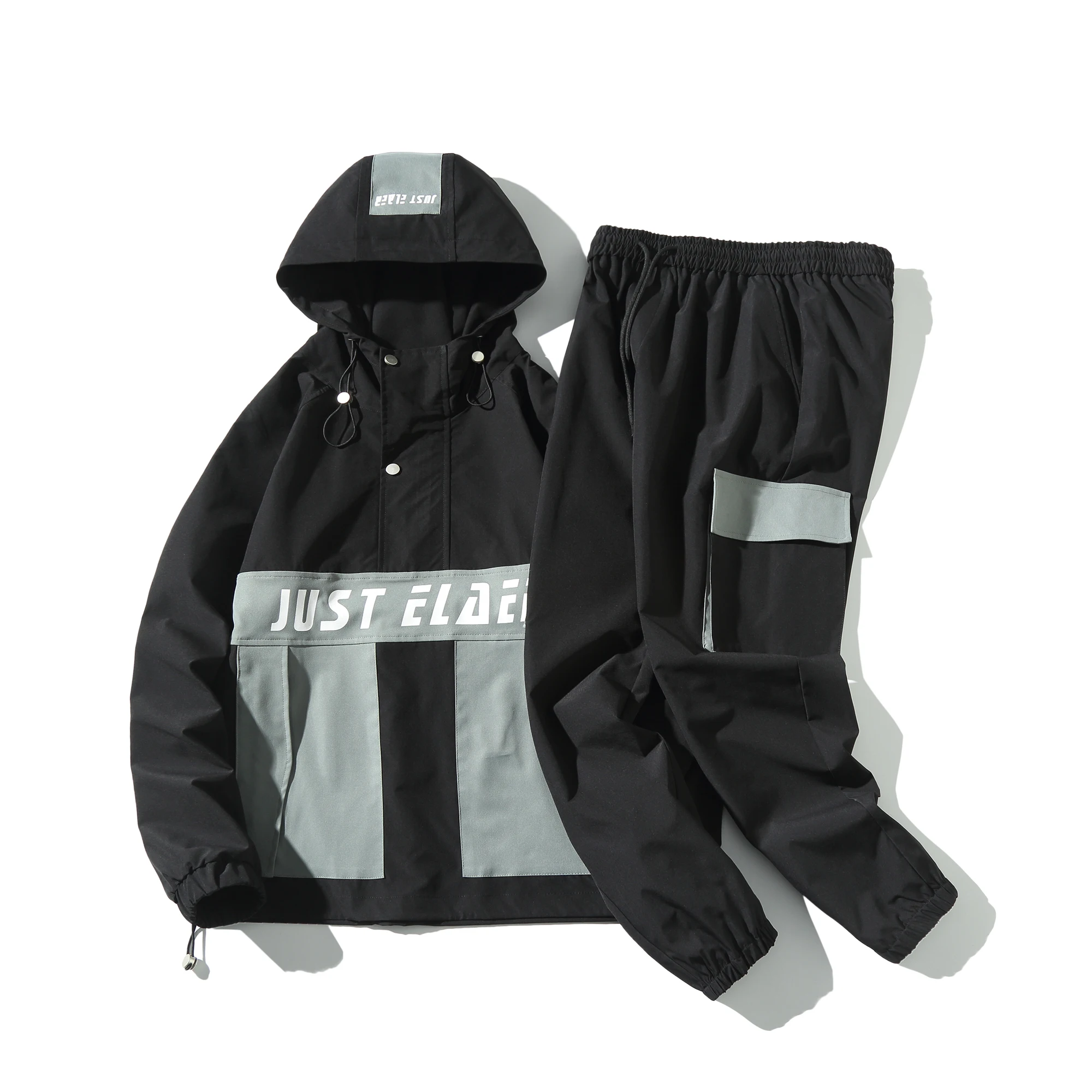 

Men's Tracksuit Spring/autumn Man Two-piece Set Sweat Suit Overalls Korean Style Leisure Suit Plus Size Hoodies+Harem Pants