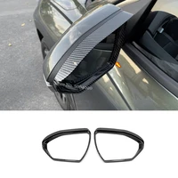 for hyundai tucson 2021 2022 abs carbon fiber car rearview mirror block rain eyebrow cover trim sticker car accessories styling