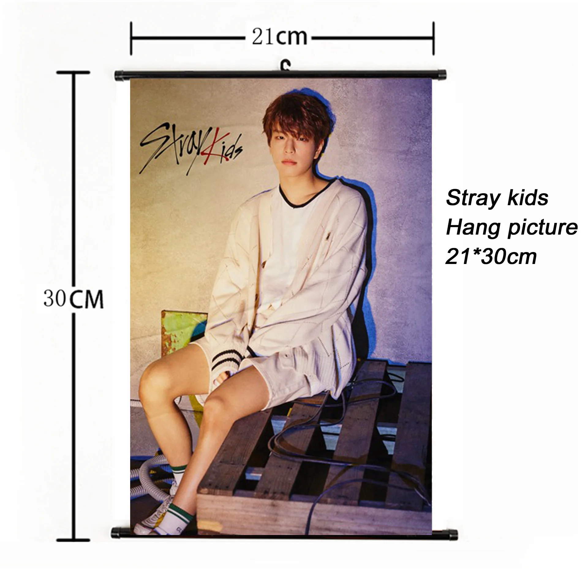 SKD00861 Модный Kpop Stray Kids Hang paintng 21*30 см постер stray kids signature желтая древесина альбом Фотокарта плакат вентиляторы коллекция - Цвет: SKD00861