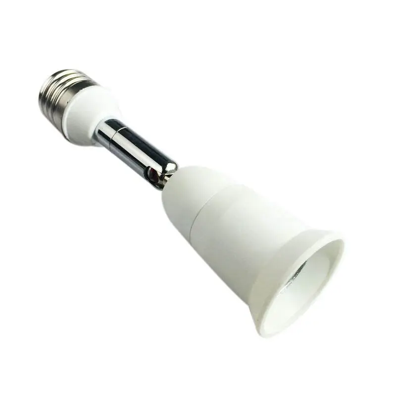 

E27 Light Socket Extender,Adjustable Vertical 90 Degree Horizontal 360 Degree Medium Screw Base Light Converter Socket Extender,