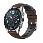 Ремешок силиконовый кожаный для Huawei Watch GT2e  GT2 46 мм, браслет из нержавеющей стали для смарт-браслета Honor Magic 2 GT 2e GT3