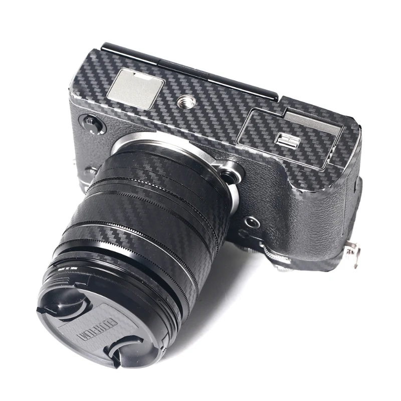 Анти Царапины Камера корпус из углеродного волокна комплект пленка для Fuji fuji X T30