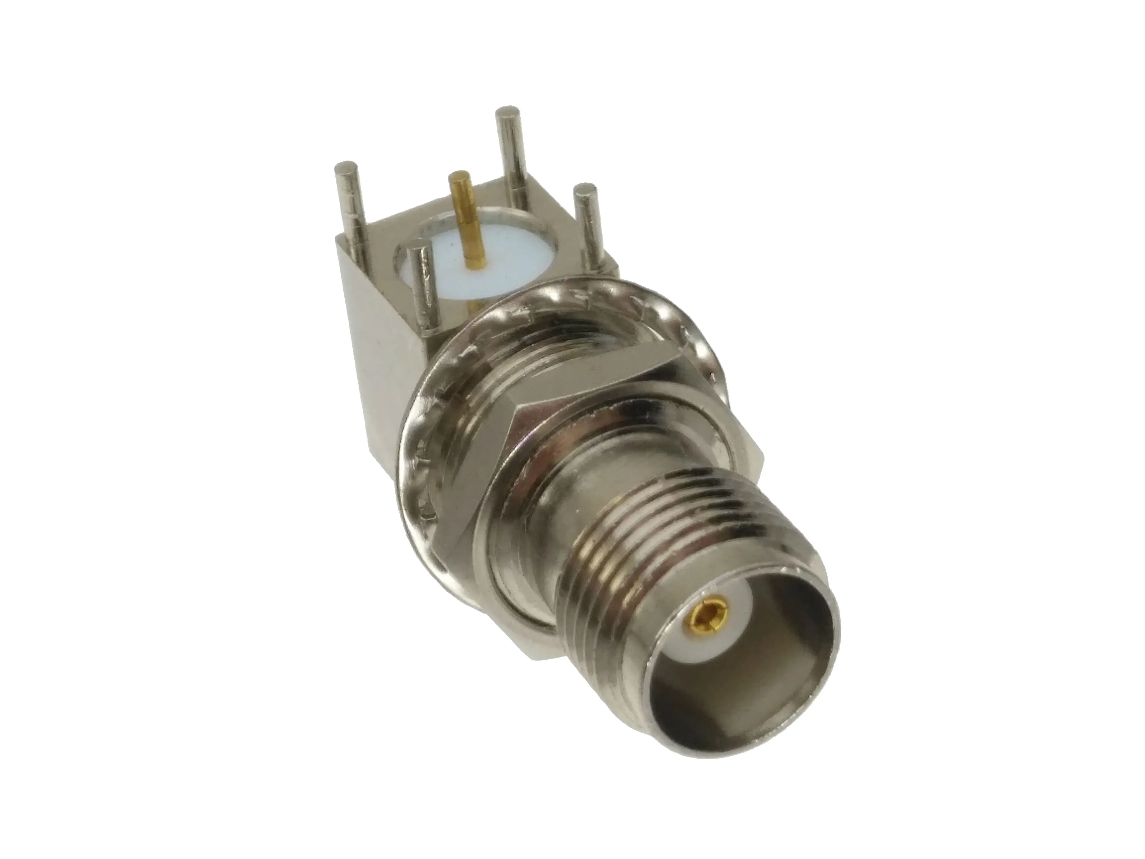 10 шт. TNC гнездо гайка переборка правый угол PCB Крепление RF разъем адаптер|connector