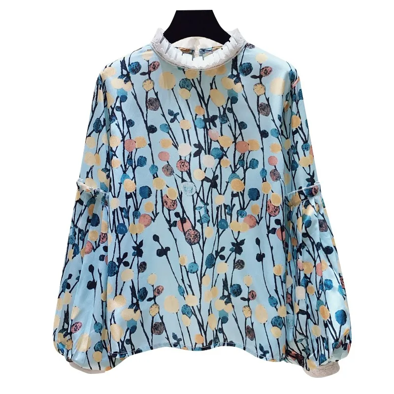 

Floral Print Womens Tops And Blouses Shirt Blusa Feminina Kimono Mujer Women Clothes Women Shirts Tunika Office Shirts