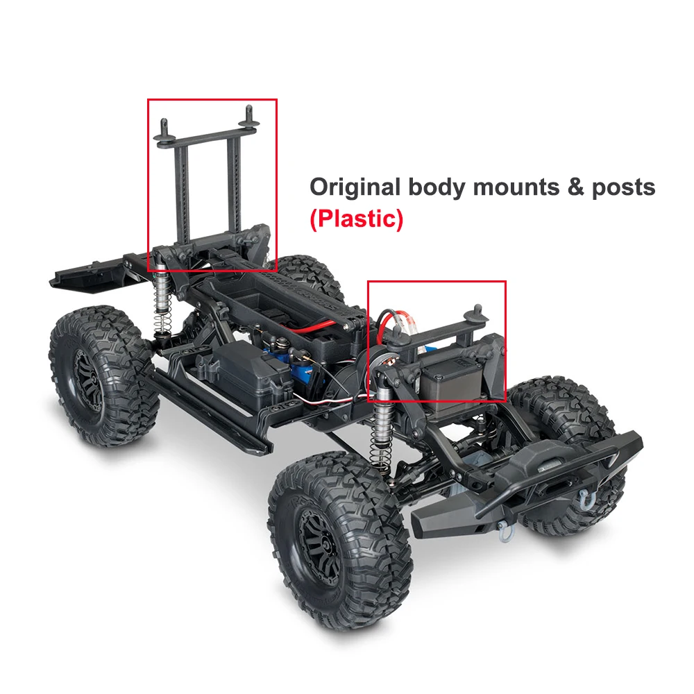 Алюминий сплав спереди и сзади тела крепления столбы для 1/10 RC Гусеничный