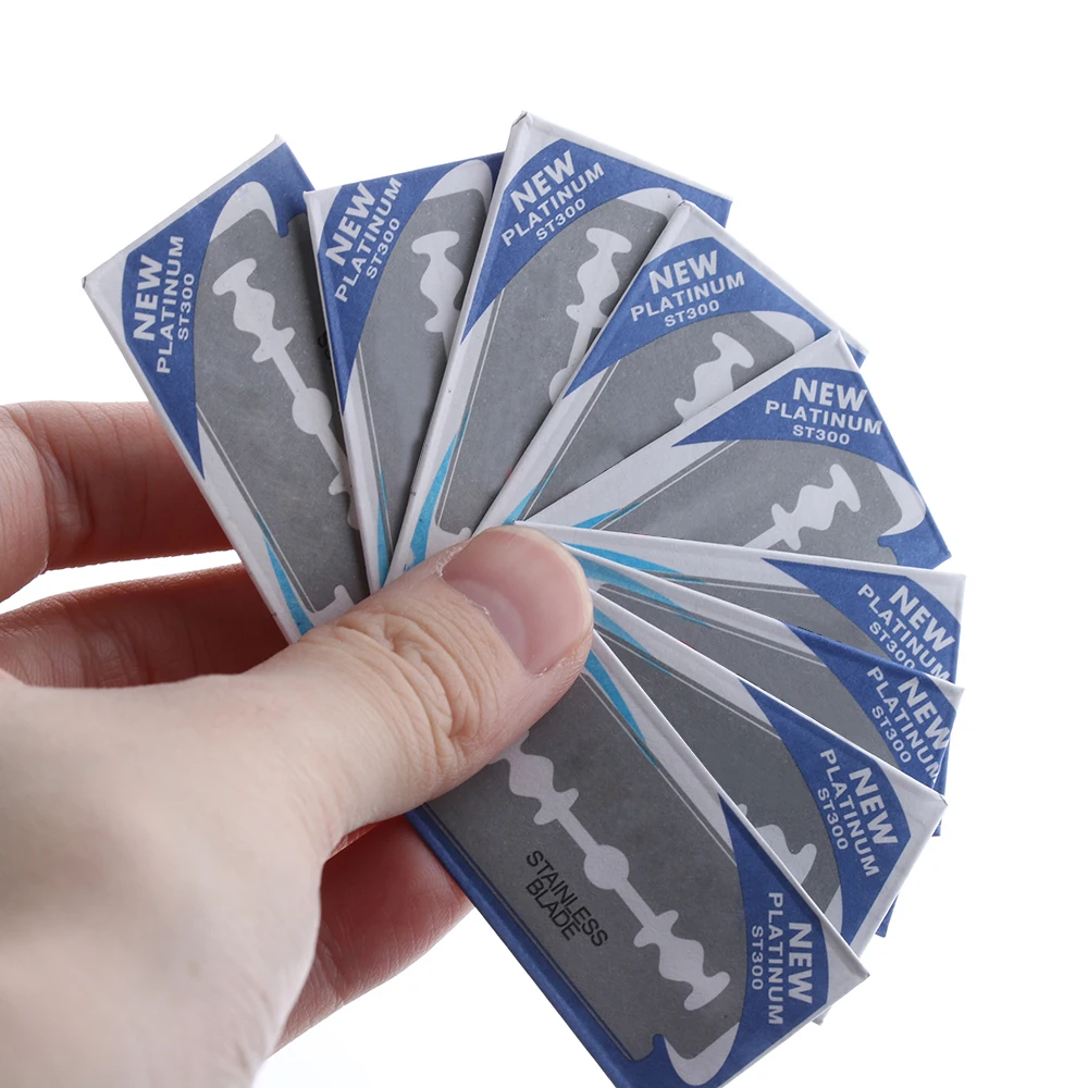 30pcsMen сменные лезвия для бритвы Нержавеющая сталь Безопасность стрижки волос