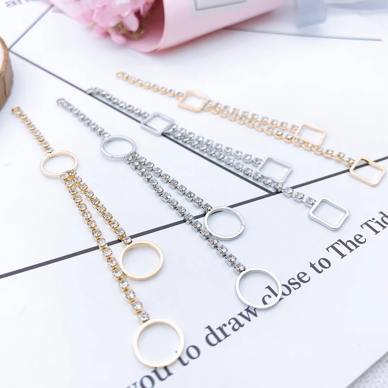 Новинка 2019 60 шт. круглые или квадратные пуговицы Стразы для самостоятельного