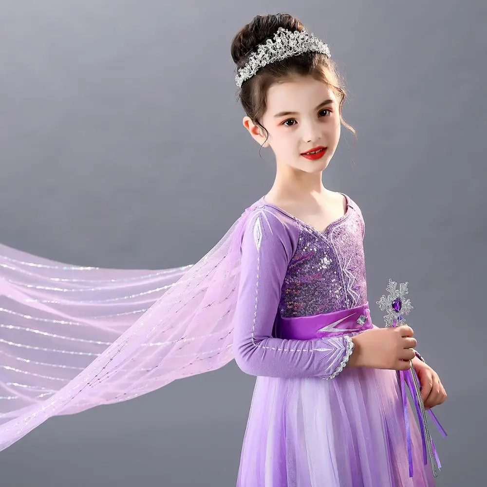 

PrettyGirl Girls Love Purple Princess Dresses Halloween Birthday Party Wedding Cosplay Dress Children Costumes