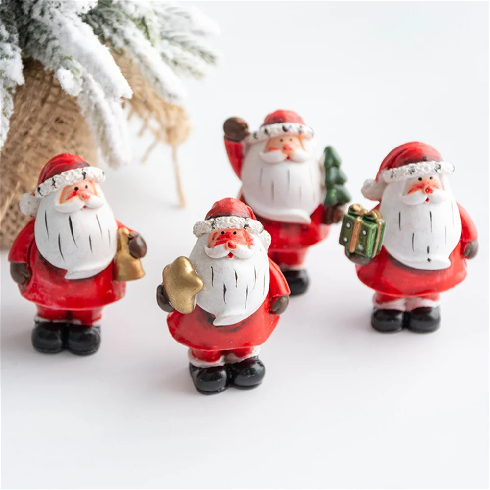 Santa Claus Christmas Snowman Desktop Ornaments Decorations For Home Elk Tree Decor 2021 Navidad Natal Gift  Дом и