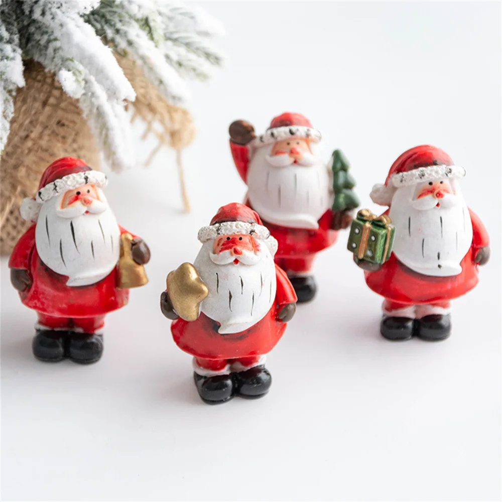 Santa Claus Christmas Snowman Desktop Ornaments Decorations For Home Elk Tree Decor 2021 Navidad Natal Gift | Дом и сад