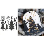 Ожидании Рождества металлический Трафаретный вырубной штамп резки пресс-формы для скрапбукинга и открыток сделай сам делающая бумажные ремесла пресс-форм новые 2020 извлекать данные высечных штампов