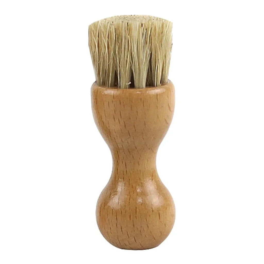 1 шт. мини щётка для обуви с деревянной ручкой|Чистящие щетки| |