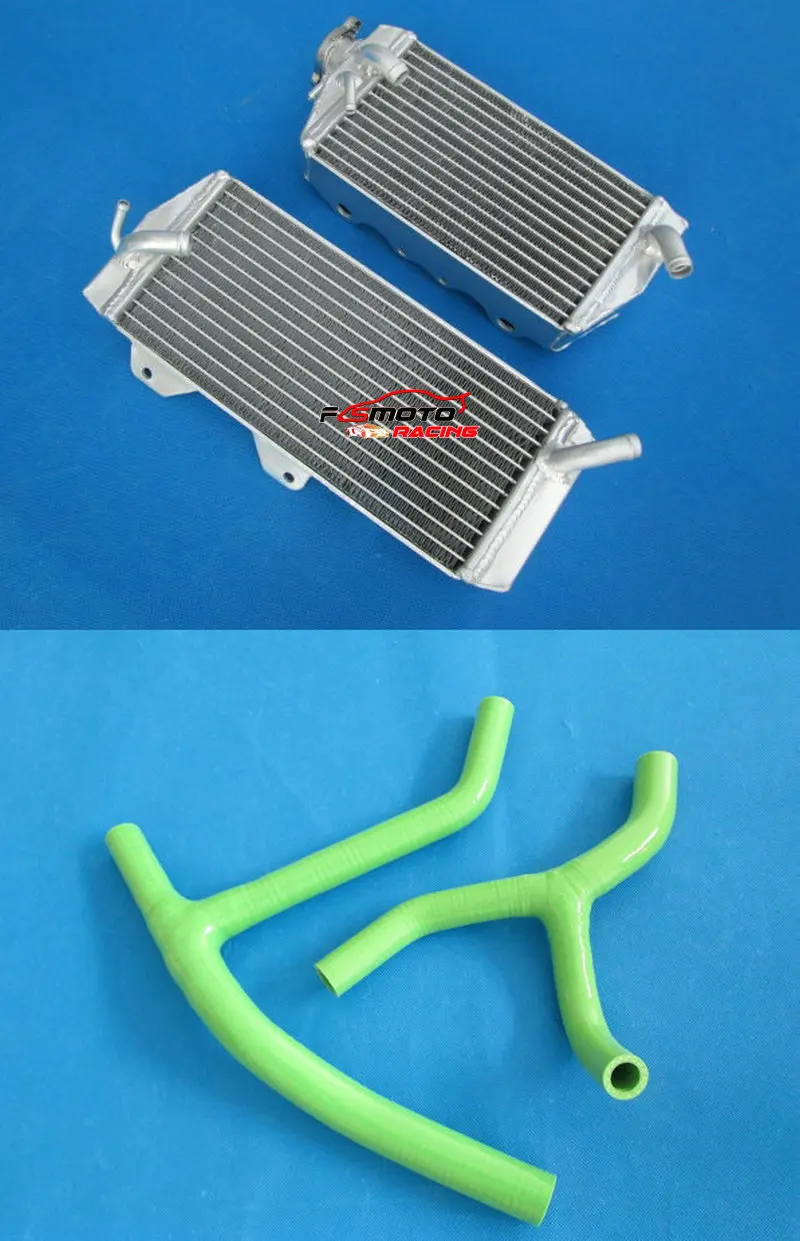 Алюминиевый радиатор L & R + силиконовый шланг для Kawasaki KXF450 KX450F 2006 2007 06 07