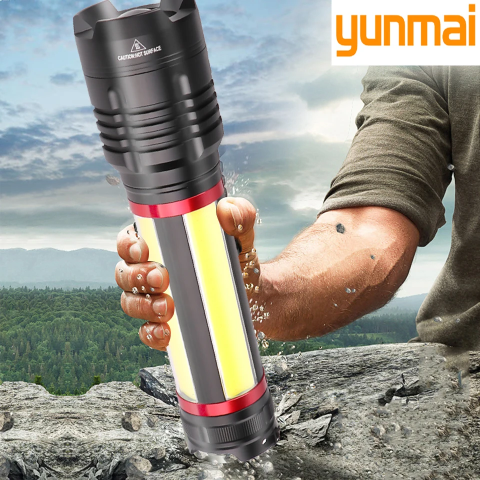 Precio Zoom Potente-linterna Recargable Con Batería Integrada Para Acampar, Linterna Led Con Carga Usb, XHP90