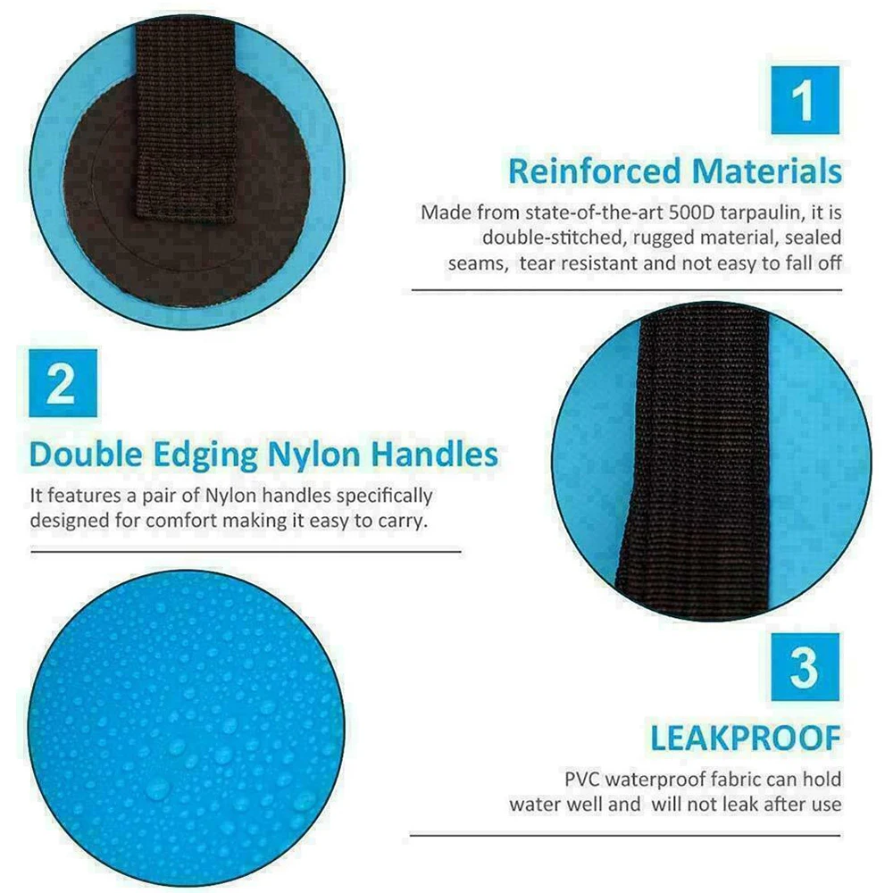 

20L portable bucket outdoor travel water storage bag waterproof water bag Camping fishing portable foldable bucket