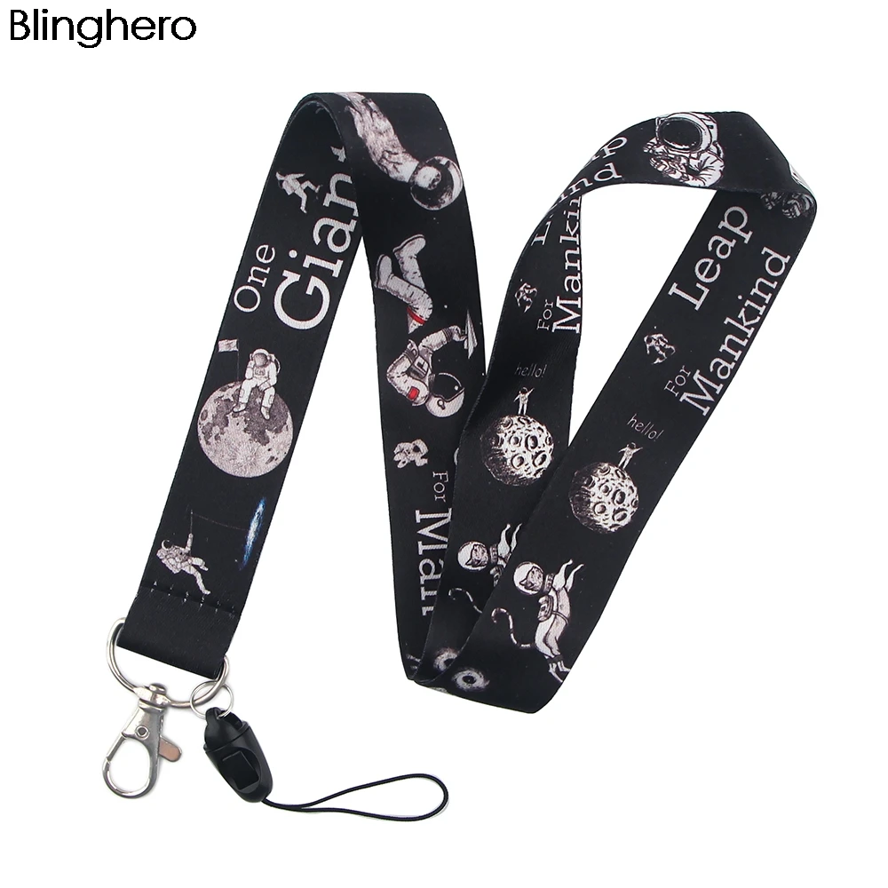 Шнурок BH1216 Blinghero с изображением мультфильма Луны ключей ID-карт держатель для