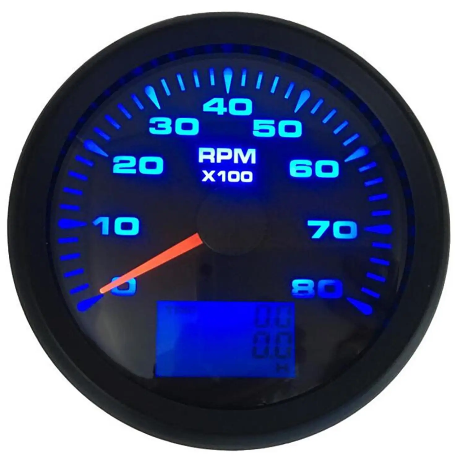 1 предмет Новинка Тип 0 8000RPM Тахометр измерительные приборы модификации 85 мм ЖК
