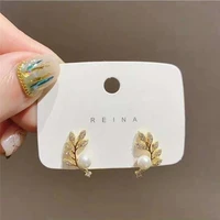 s925 needle earrings for women pearl branch earrings light luxury fashion exquisite elegant earrings jewelry wholesale
