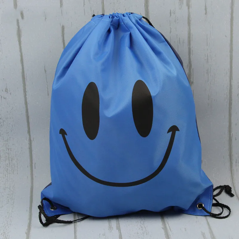 1 шт. шнурок нетканый Оксфорд ткань улыбка лицо подарки сумки День рождения Рюкзак Детские принадлежности