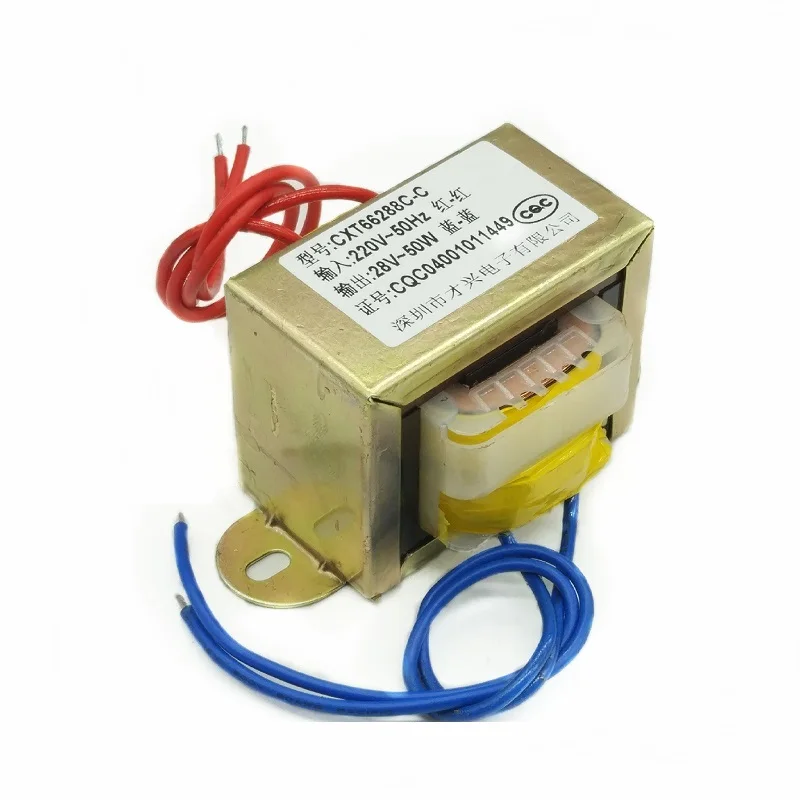 EI66 50W трансформатор мощности 50W/VA 220V to 28V 1.78A AC трансформатор|Трансформаторы| |