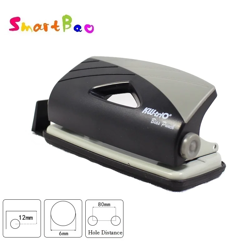 Мини 2 Дырокол двойное отверстие тонкий пояс который крепится на 10 листов Бумага