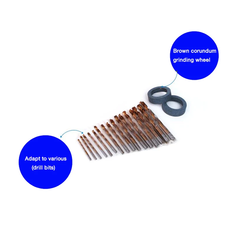 

Fast electric drill whetstone twist drill brown corundum grinding wheel 220V electric drill household tool set