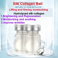 japanese water soluble silk collagen ball shrinks pores fades and tightens anti wrinkle collagen ball